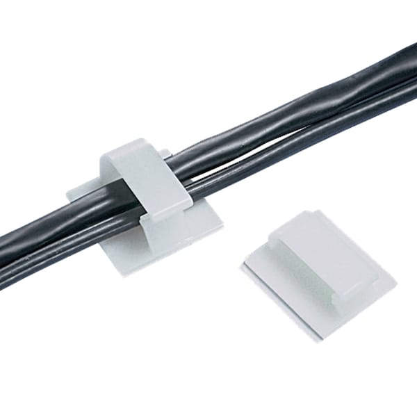 Cable Clip, Nylon 6/6, 3/4 in Bundle Dia., Black, 1.46 in L, 200 PK